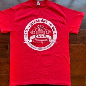 Red University of Georgia (UGA) Graphic Tee with White Design